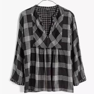 Madewell flannel popover